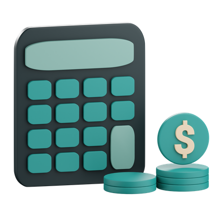 Financial Calculation  3D Icon