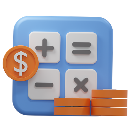 Financial Calculation  3D Icon