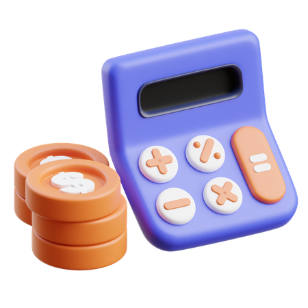 Financial Calculation  3D Icon