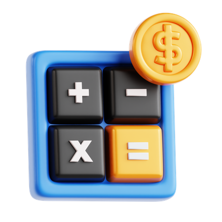 Financial Calculation  3D Icon