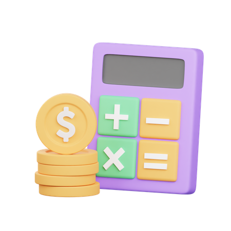 Financial Calculation  3D Icon