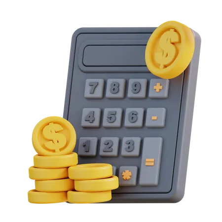 3 D Illustration Of A Financial Calculator 3D Icon