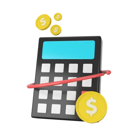 Financial Calculation  3D Icon