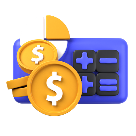 Financial Calculation  3D Icon