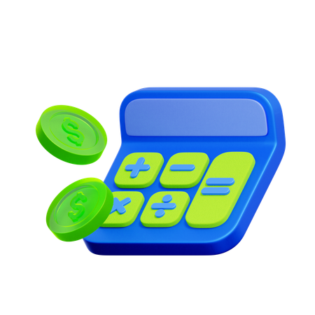 Financial Calculator  3D Icon