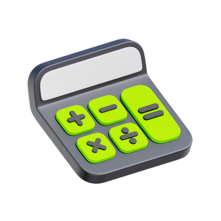 Financial Calculator  3D Icon