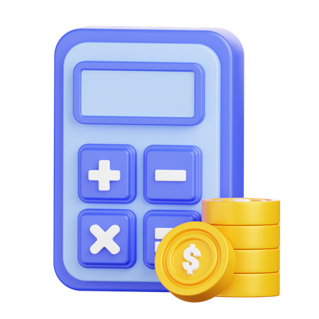 Financial Calculator  3D Icon