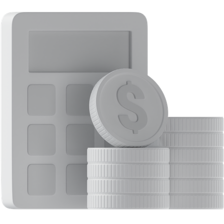 Financial  Calculator  3D Icon