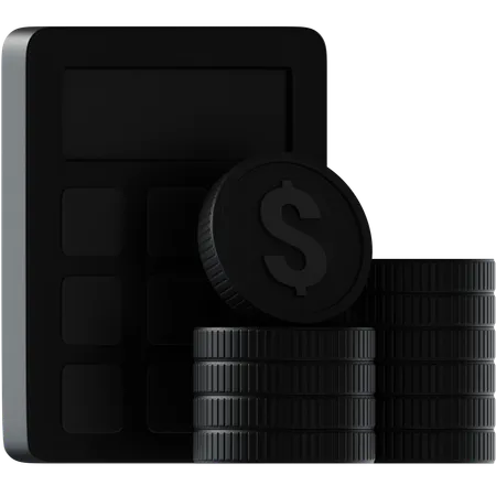 Financial  Calculator  3D Icon