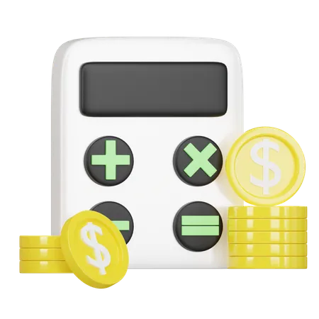 Financial Calculator  3D Icon