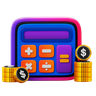 financial calculator 3d logos