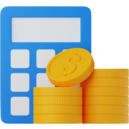 Financial  Calculator  3D Icon