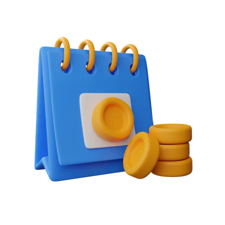 Financial Calendar Download This Item Now 3D Icon