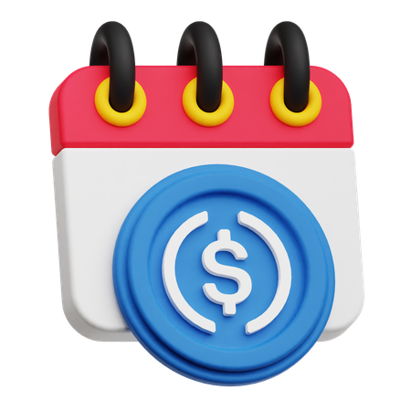 Financial Calendar  3D Icon