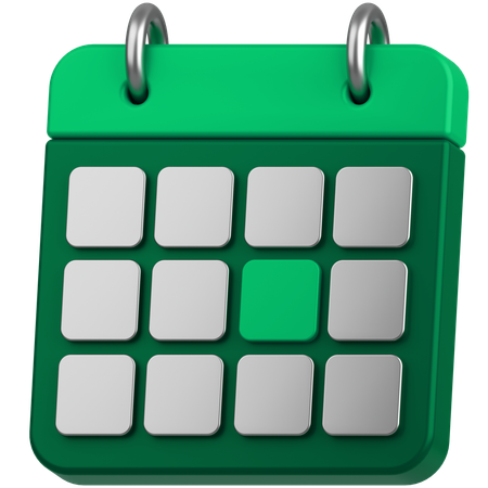 Financial Calendar  3D Icon
