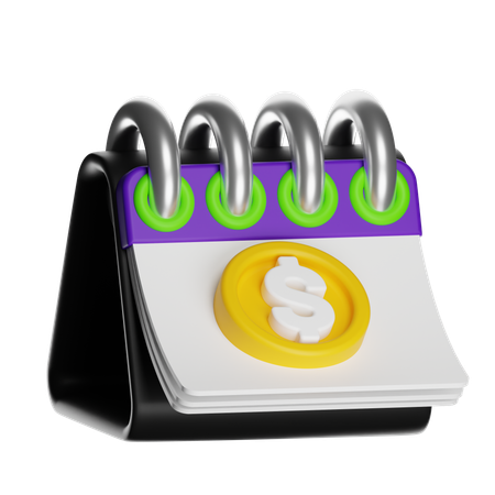 Financial Calendar  3D Icon