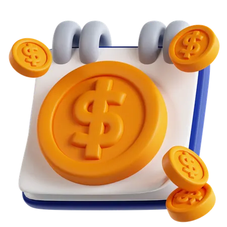 Financial Calendar  3D Icon