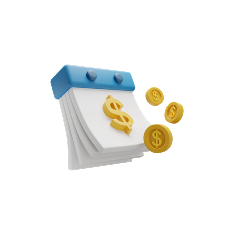 Financial Calendar  3D Icon