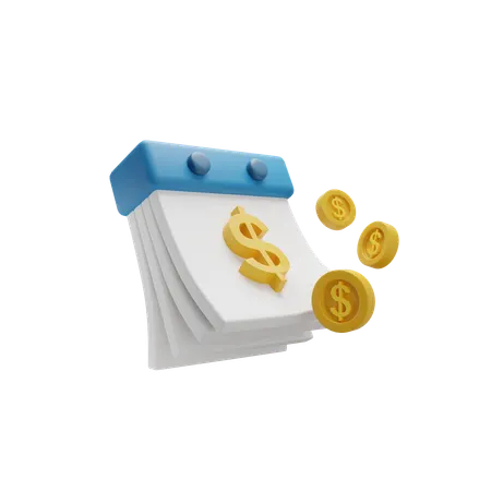 Financial Calendar  3D Icon