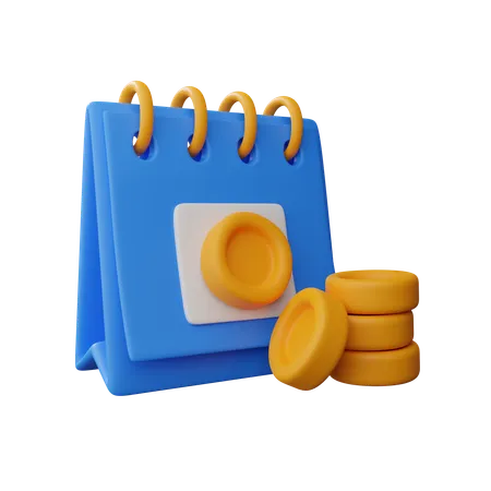 Financial Calendar  3D Icon