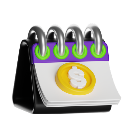 Financial Calendar  3D Icon