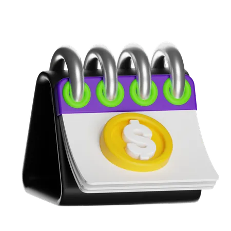 Financial Calendar  3D Icon