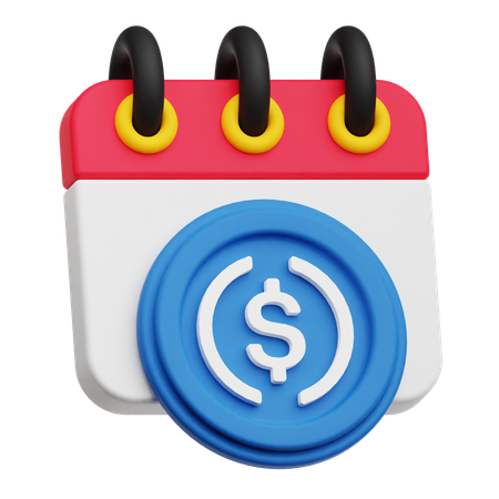 Financial Calendar  3D Icon
