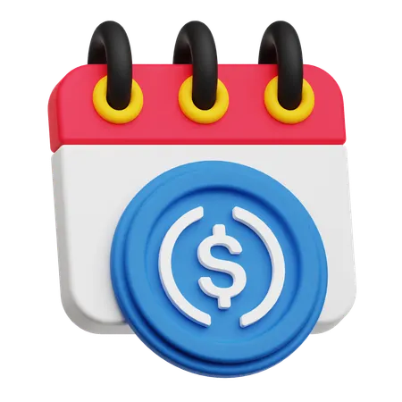 Financial Calendar  3D Icon