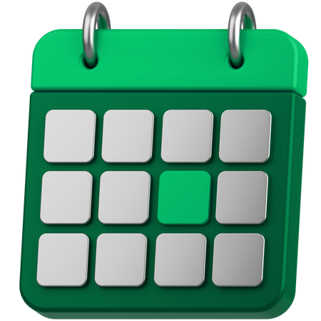 Financial Calendar  3D Icon