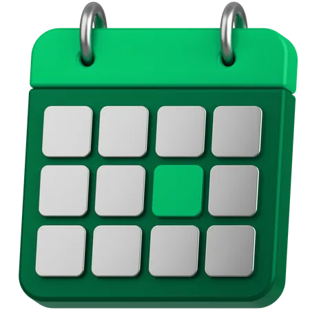 Financial Calendar  3D Icon