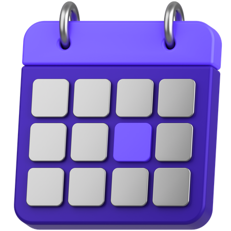 Financial Calendar  3D Icon