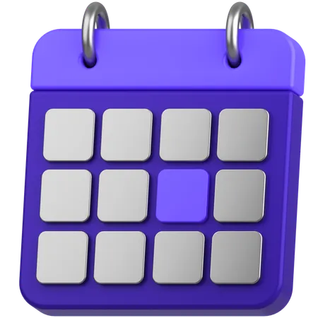 Financial Calendar  3D Icon