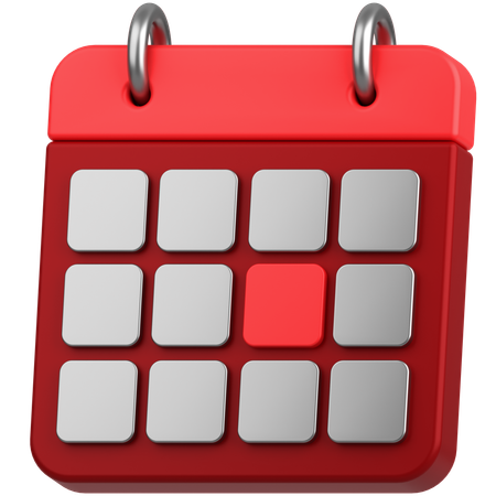 Financial Calendar  3D Icon
