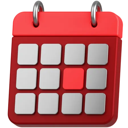 Financial Calendar  3D Icon