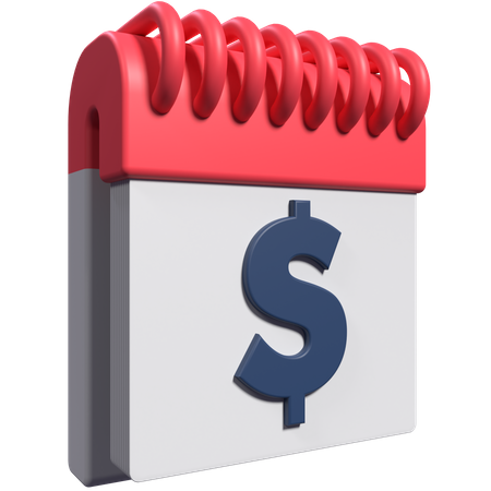 Financial Calendar  3D Icon