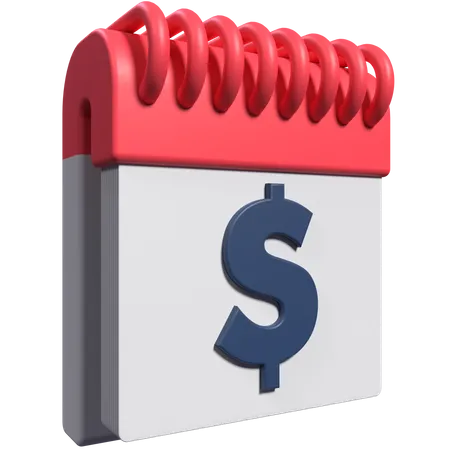 Financial Calendar  3D Icon