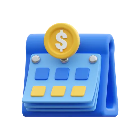 Financial Calendar  3D Icon