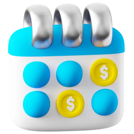 Financial Calendar 3D Icon