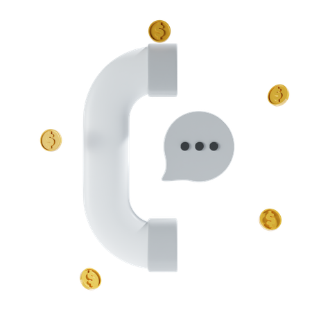 Financial Call  3D Icon