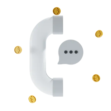 Financial Call  3D Icon