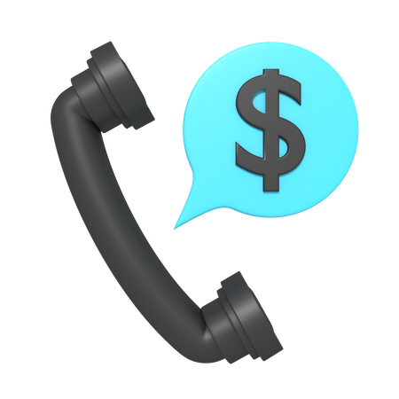 Financial Call  3D Icon