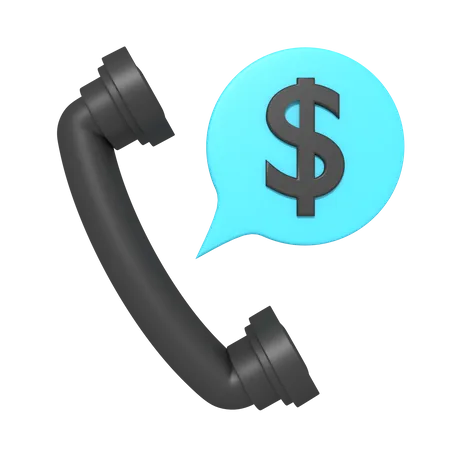 Financial Call  3D Icon