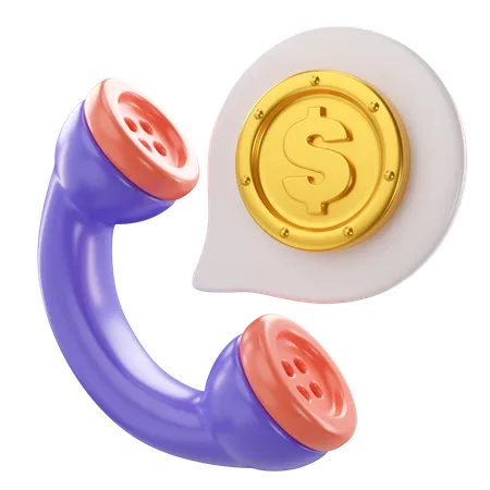 Financial Call  3D Icon