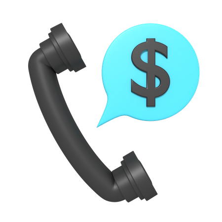 Financial Call  3D Icon