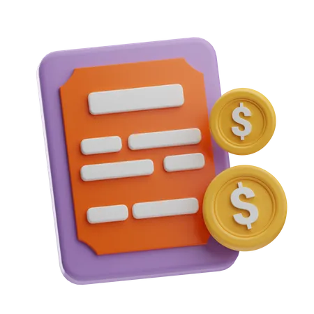 Financial Certificate  3D Icon