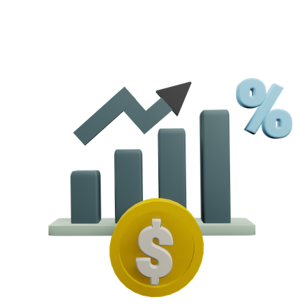 Financial Chart  3D Icon