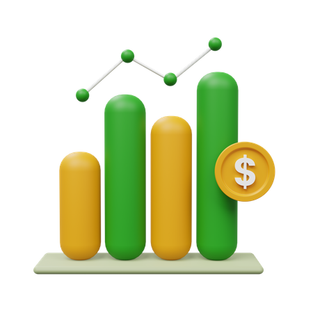 Financial Chart  3D Icon