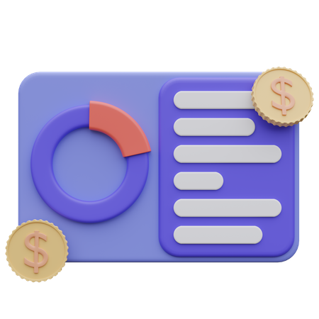 Financial Chart  3D Icon