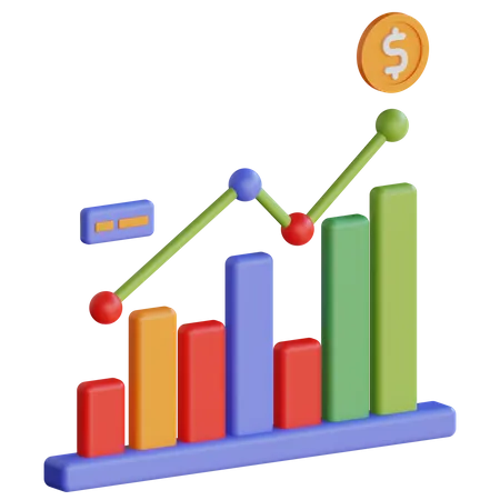 Financial Chart  3D Icon