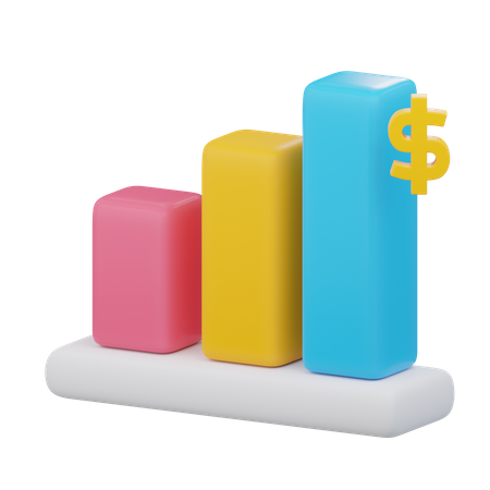 Financial Chart  3D Icon